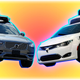 Photo: Getty (Waymo), AP (Uber). Illustration: Raphael Orlove